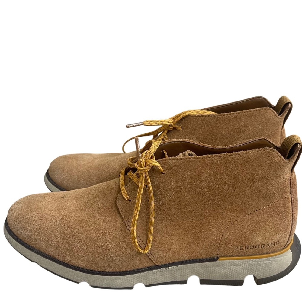 Cole Haan Zerogrand Tan Suede Chukka Desert Boots Mens Shoes C23251 Sz 10M EUC